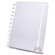 Caderno Inteligente Grande capa dura universitário 60 folhas Lilás pastel Ambras unid.