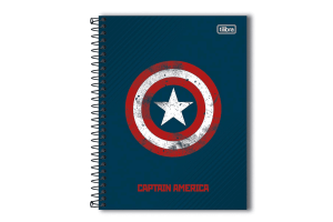 Caderno capa dura universitário 80 folhas Avengers Heroes 23483 Tilibra unid.