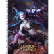 Caderno capa dura universitário 80 folhas League of Legends Tilibra unid.