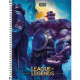 Caderno capa dura universitário 80 folhas League of Legends Tilibra unid.