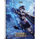 Caderno capa dura universitário 80 folhas League of Legends Tilibra unid.