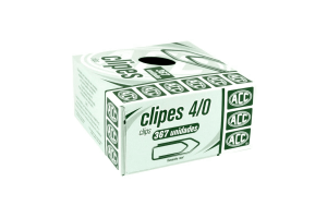 Clips Galvanizado N 4/0 Acc caixa com 500 G