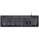 TECLADO OFFICE  TC218 PRETO ( COM LUZ LED BRANCA E TECLAS CHOCOLATE )  UND - MULTILASER