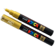 Caneta unid posca 0.7mm ouro PC-1M Mitsubishi unid.