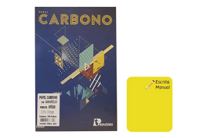 Carbono manual ofício amarelo Printers Franklin pacote com 100 folhas 