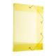Pasta com aba e elástico transparente 1003-07 30mm amarela Alaplast unid.